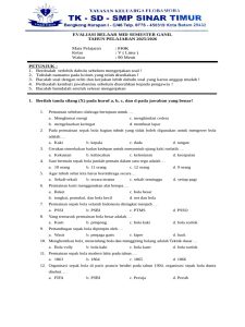 Soal Uts Pjok Kelas 5 2025 PDF