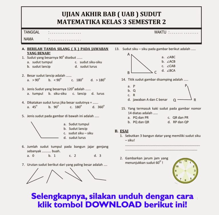 10 Rahasia Cepat Kuasai Contoh Soal Matematika Semester 2 Kelas 3 SD Sebelum Ujian Tiba 10 Rahasia Cepat Kuasai Contoh Soal Matematika Semester 2 Kelas 3 SD Sebelum Ujian Tiba