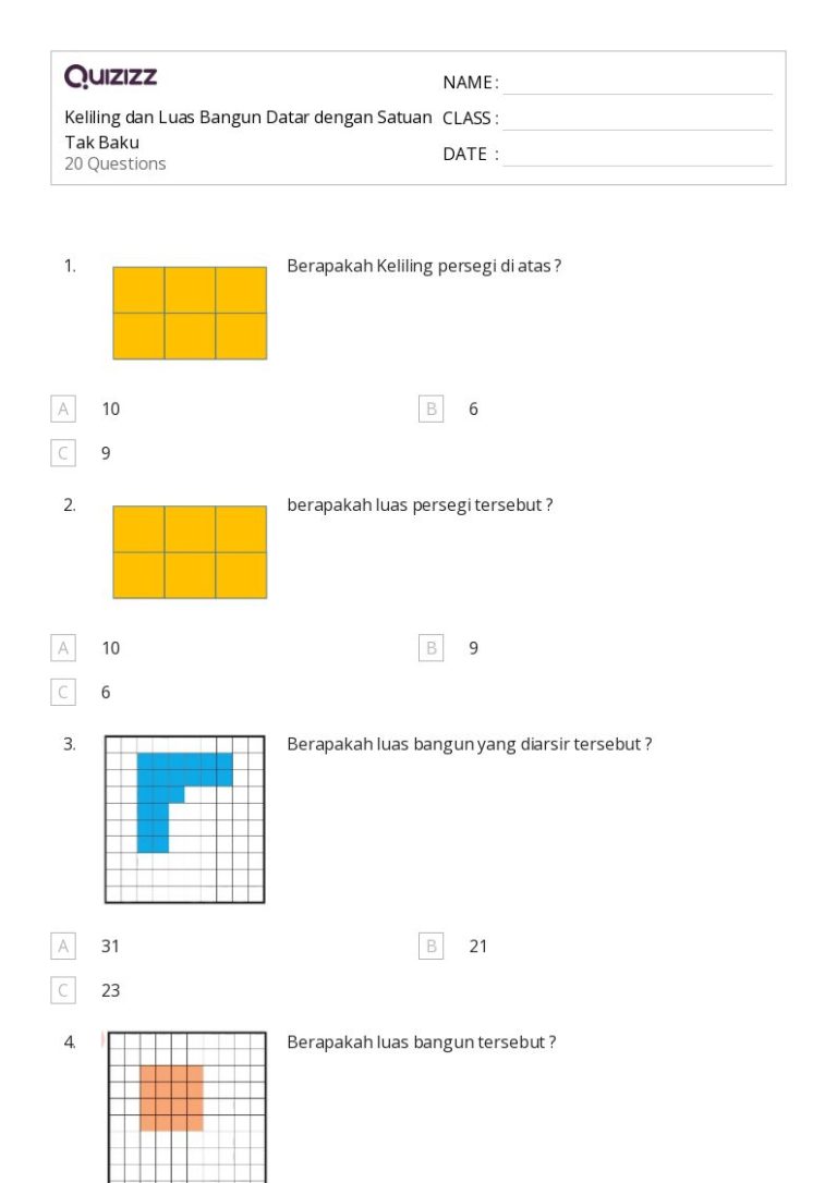 15 Rahasia Mudah Memahami Contoh Soal Matematika Keliling Satuan Kelas 3 Tidak Baku