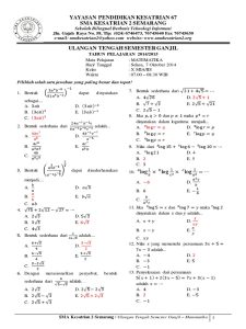 Matematika Wajib Kelas 11 Semester 2 Dalchaebi