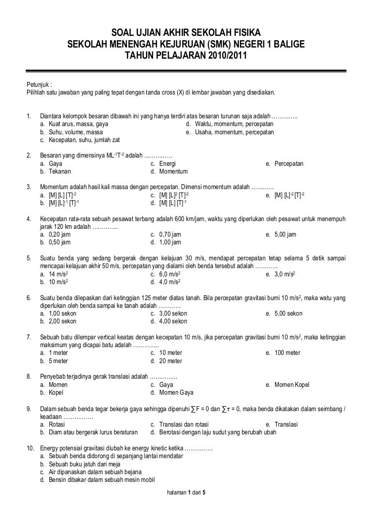 Soal Ujian Akhir Semester Kelas 12 Dalchaebi