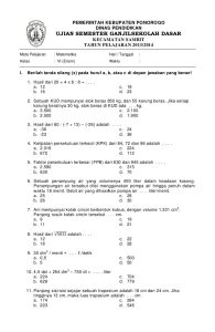 Membedah Kisi-Kisi Soal Kelas 4 Kurikulum 2013 Semester 1 Panduan