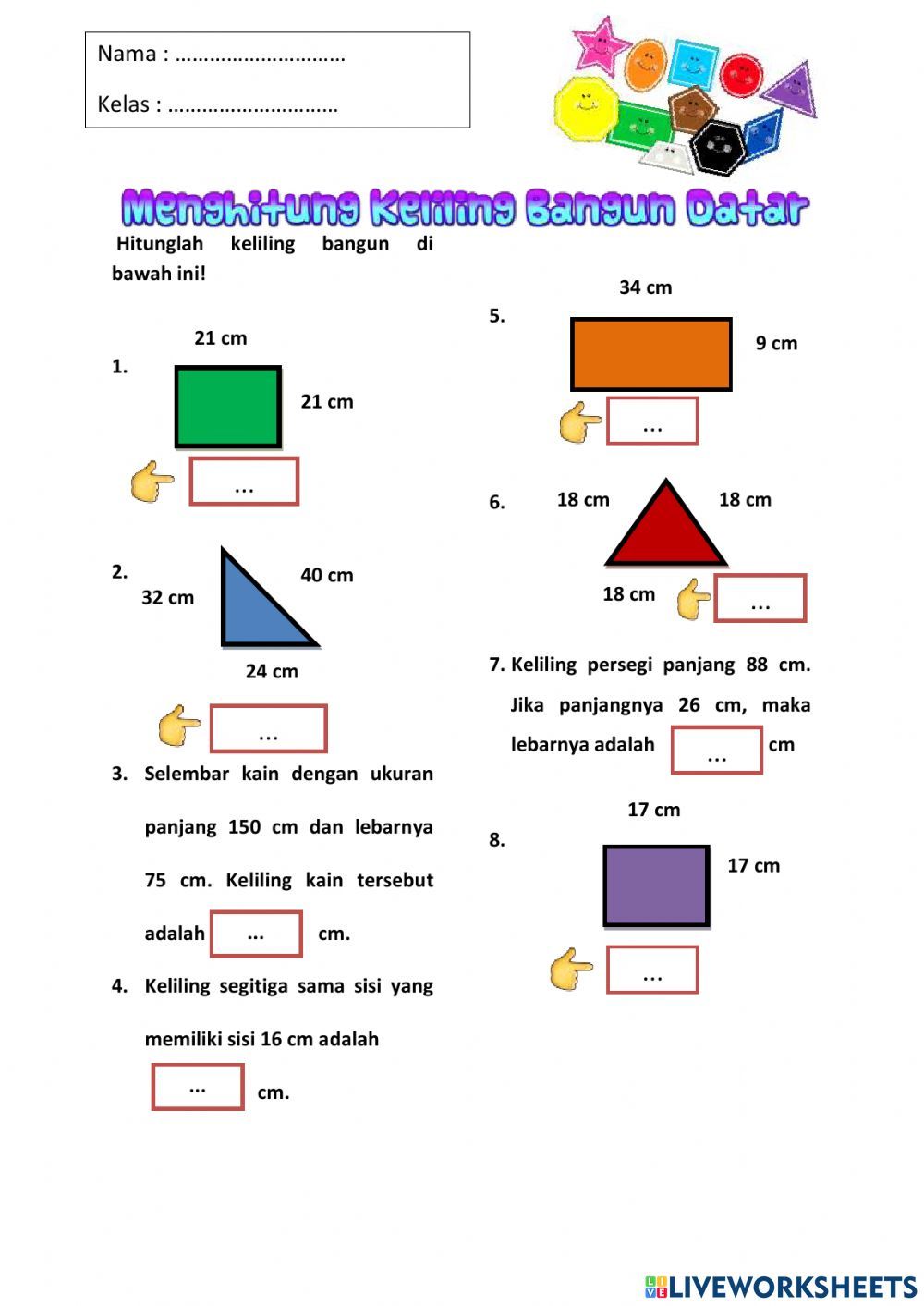 7 Rahasia Mudah Memahami Contoh Soal Matematika Menentukan Luas Bangun Kelas 3 SD