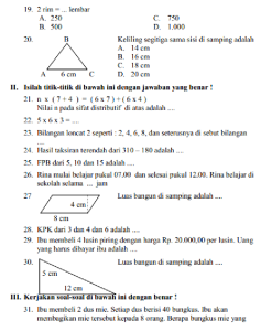 Soal Matematika Kelas 4 Sd Semester 1 Dalchaebi