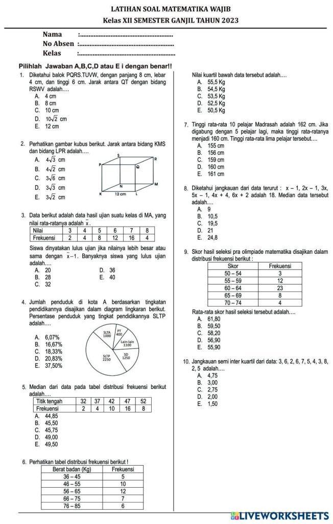 Ternyata Ini Rahasia Kuasai Soal Matematika Wajib Kelas 12 Semester 1 Ala Aplikasi Jepang