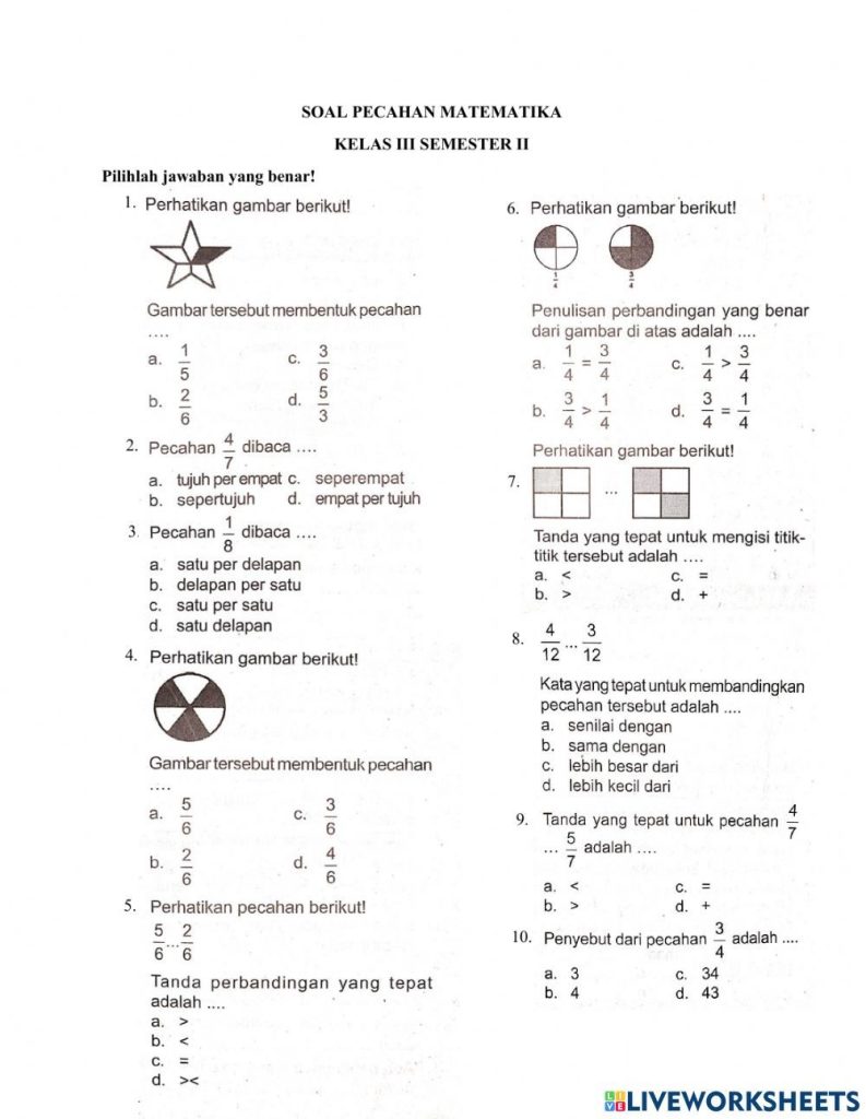 contoh soal matematika smp kelas 3