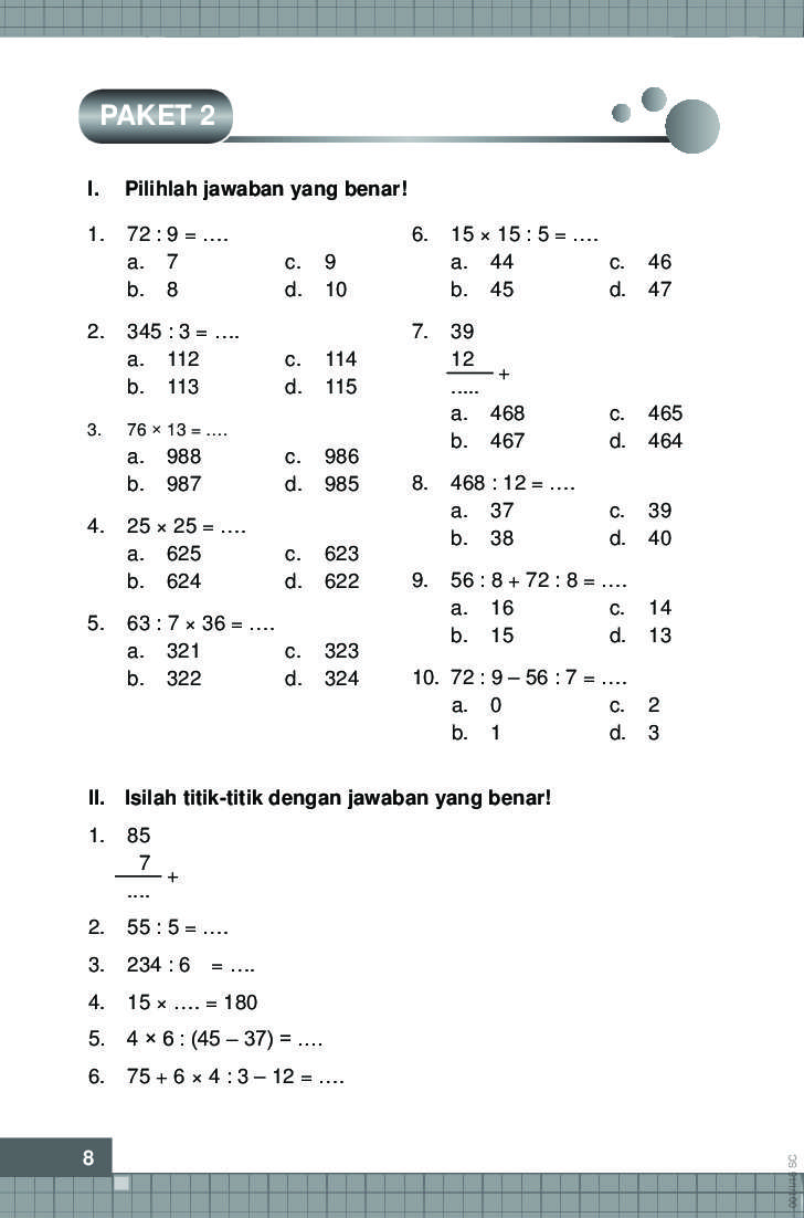 7 Contoh Soal Matematika SD Kelas 3 Tema 1 Subtema 1 yang Wajib Dikuasai di 2026