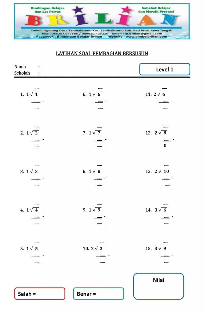 7 Rahasia Cepat Pintar Contoh Soal Matematika Pembagian Kelas 3 Yang Jarang Diketahui