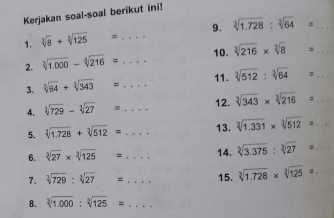 Soal Matematika Akar Dalchaebi Soal Matematika Akar Dalchaebi