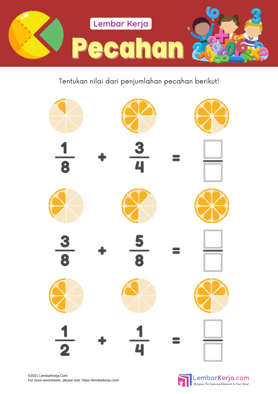 Rahasia Nilai 100 STS 2026: Contoh Soal Matematika Pecahan Kelas 3 SD Semester 2