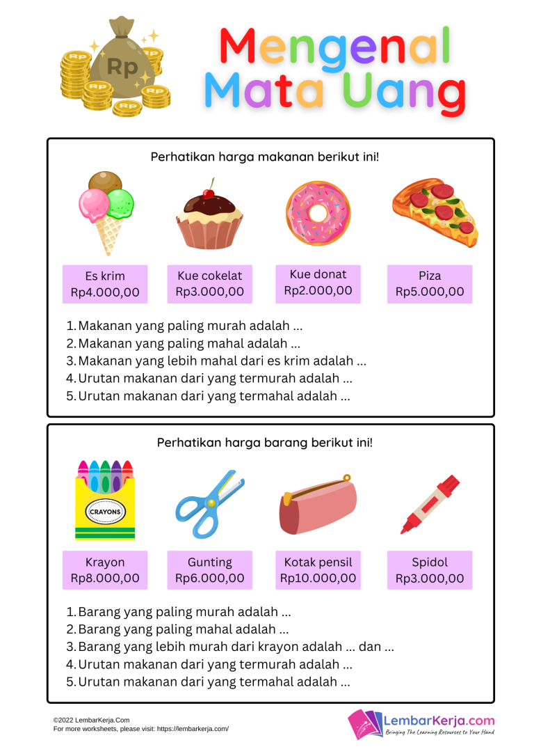 Sebelum Ujian, Kuasai 5 Contoh Soal Matematika Kelas 3 Tentang Uang Ini