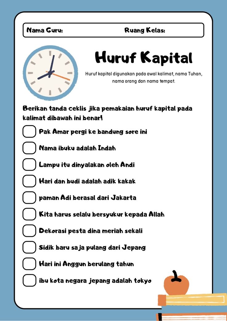 5 Contoh Soal Huruf Kapital Kelas 4 yang Sering Salah, Wajib Tahu Sebelum Ulangan 5 Contoh Soal Huruf Kapital Kelas 4 yang Sering Salah, Wajib Tahu Sebelum Ulangan
