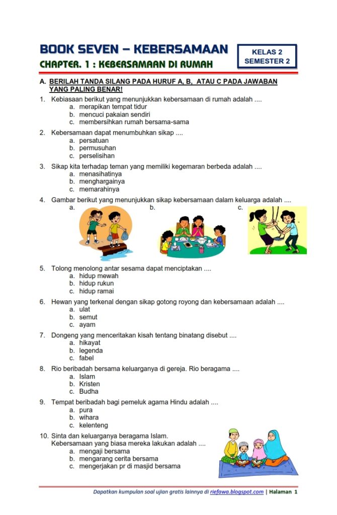 5 Soal Ulangan Kelas 4 Tema 4 yang Sering Keluar, Wajib Dikuasai