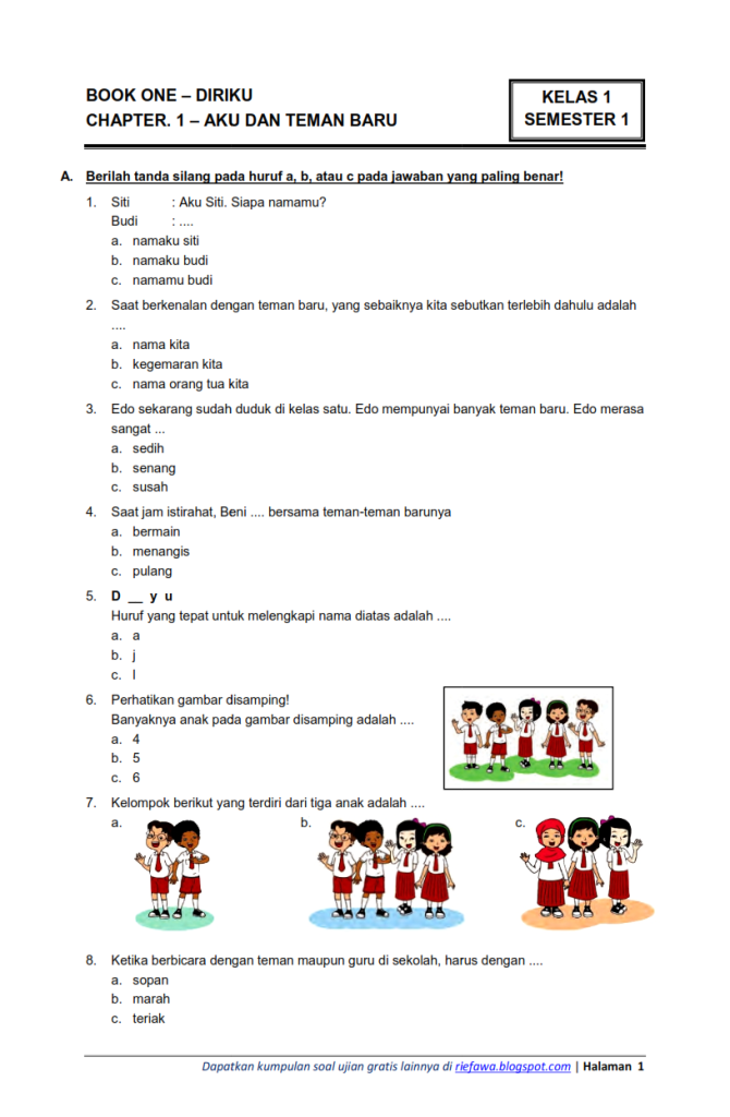 7 Contoh Soal HOTS SD Kelas 4 Semester 1 Kurikulum 2013 yang Wajib Dikuasai Siswa
