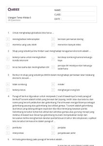 50 lembar kerja Struktur Paragraf untuk Kelas 6 di Quizizz Gratis