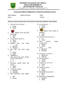 Latihan Soal Bahasa Indonesia Kelas 6 Sd