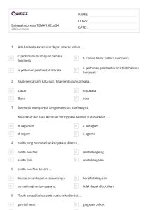 50 lembar kerja Bahasa dan Kosakata untuk Kelas 4 di Quizizz Gratis
