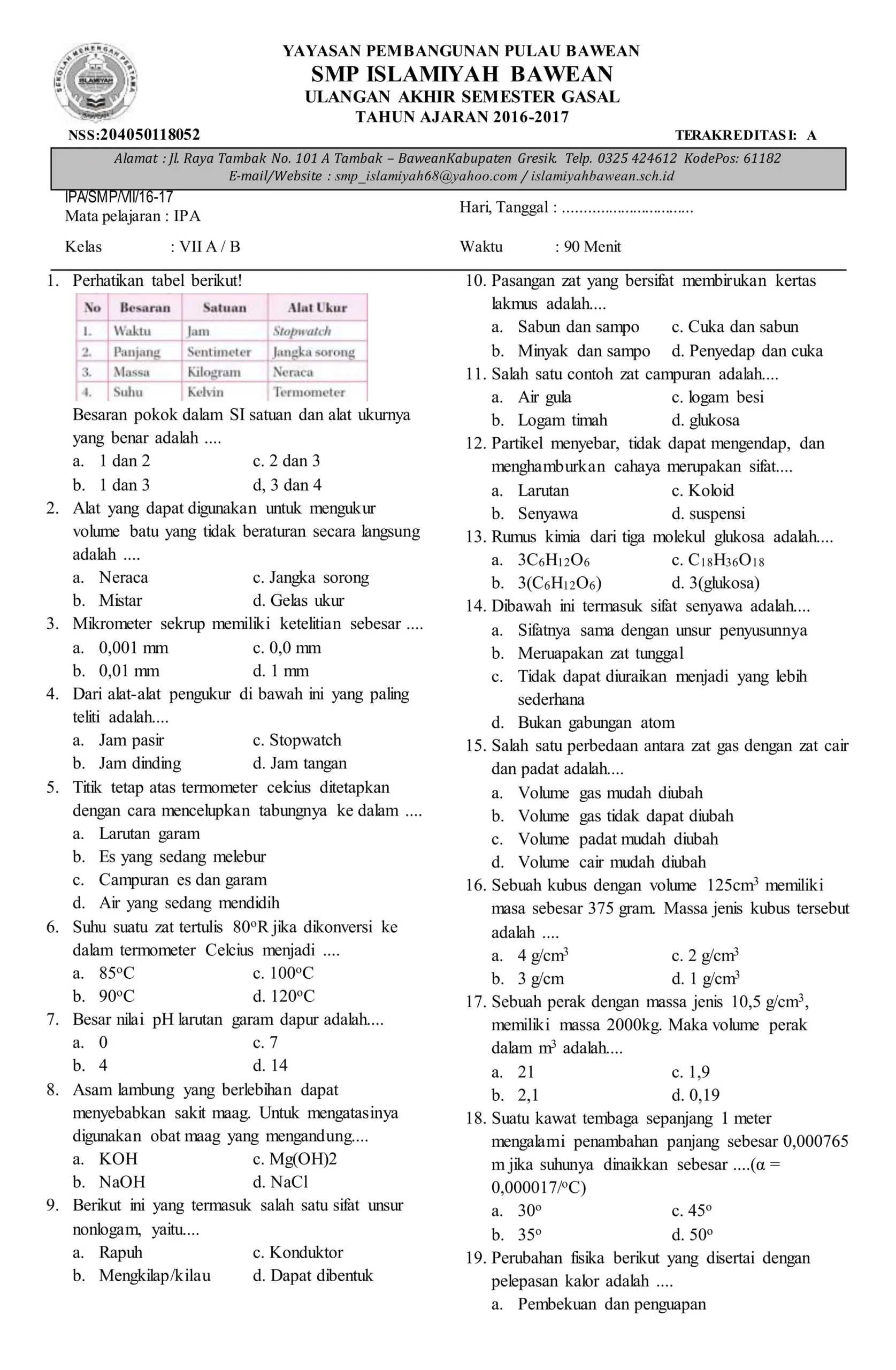5 Cara Kuasai IPA Kelas 7 Semester 1 dengan contoh soal smp ipa kelas 7 semester 1 pdf