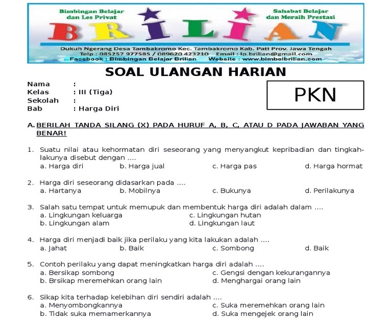 7 Contoh soal soal esai semester 1 kelas 3 smkn yang Terbukti Wajib Dikuasai Sebelum Ujian