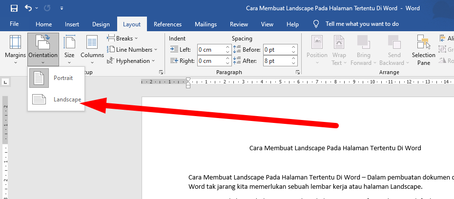 7 Langkah Mudah Mengubah Tabel Menjadi Landscape di Word Tanpa Ribet Sebelum Deadline
