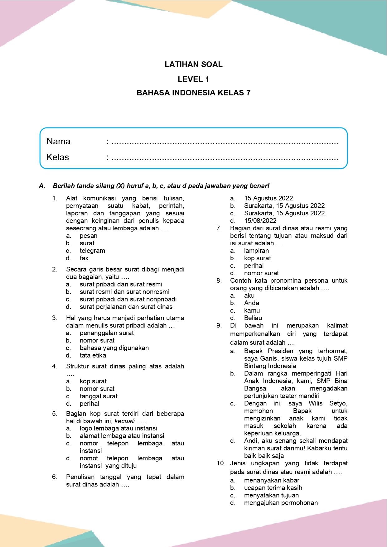 Contoh Soal Bahasa Indonesia Kelas 7 Bab 1: 10 Kata Luluh dan Tidak Luluh yang Wajib Kamu Tahu Sebelum Ulangan