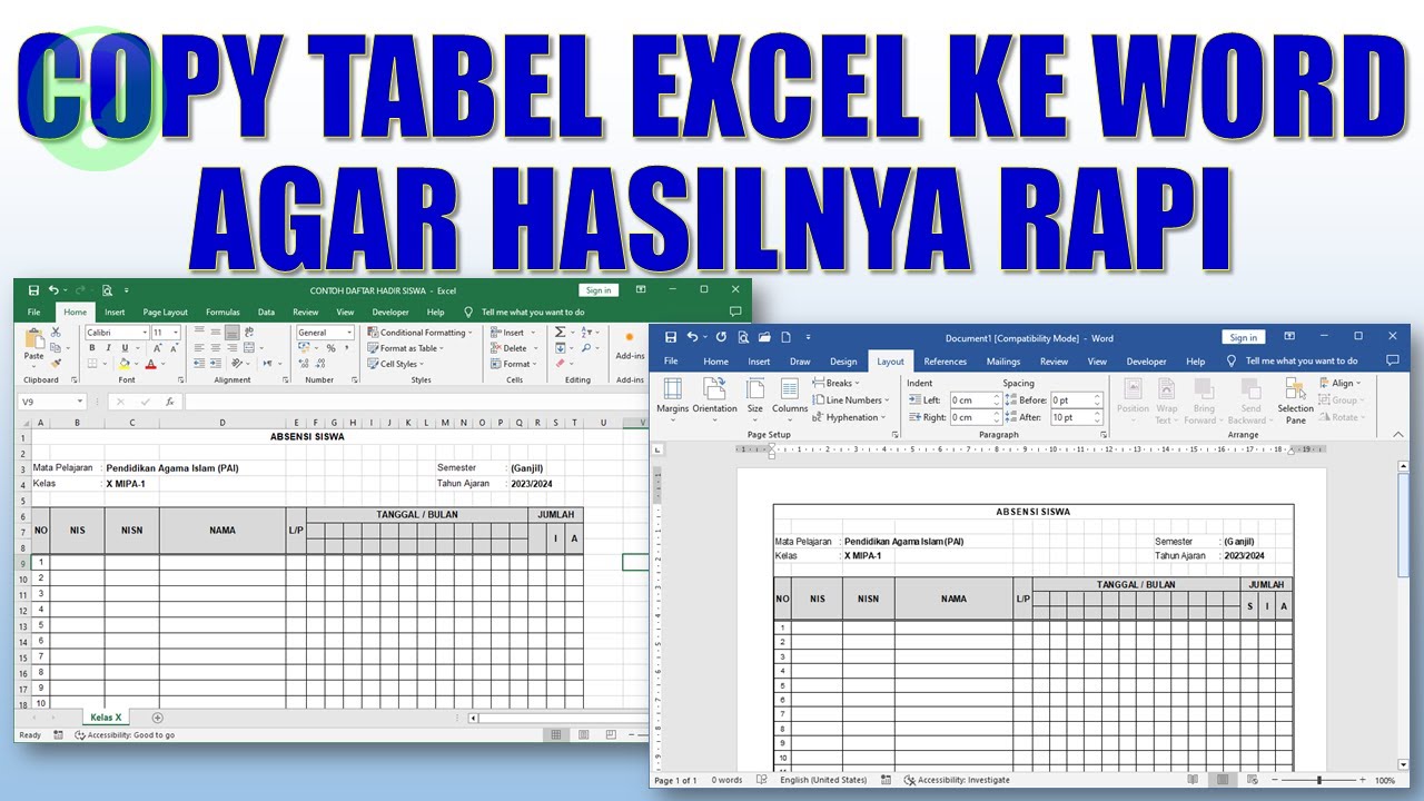 Terbukti Mudah Mengubah Tabel Excel Menjadi Word dengan Laptop Murah untuk Pelajar