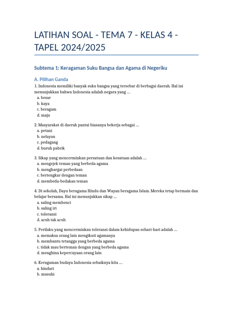 Terbukti Rahasia Jawaban Tepat kependidikan.com soal un kelas 4 tema 7 yang Wajib Tahu!