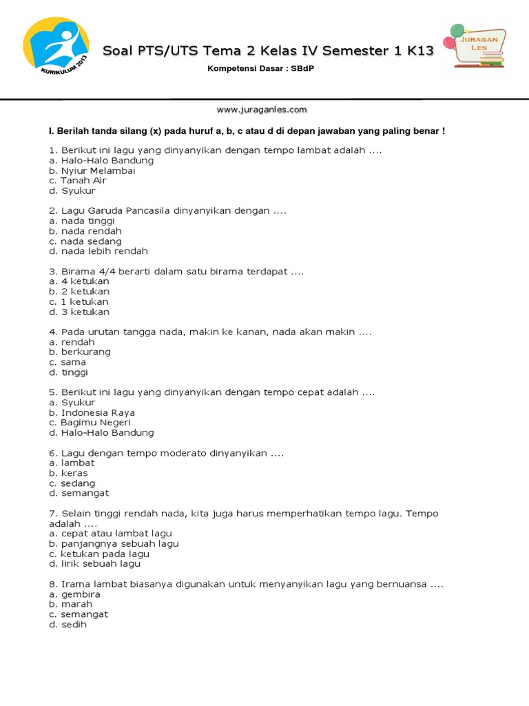 Cek Kumpulan Soal PTS Tema 2 Kelas 4 dan Jawaban Terbaru Agar Nilai Langsung Melejit