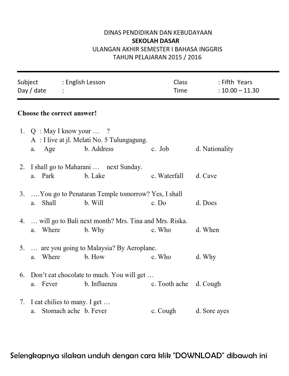 Rahasia Lulus Nilai Sempurna dengan Soal UAS Kelas 3 Bahasa Inggris by Stairway Terbaru Rahasia Lulus Nilai Sempurna dengan Soal UAS Kelas 3 Bahasa Inggris by Stairway Terbaru
