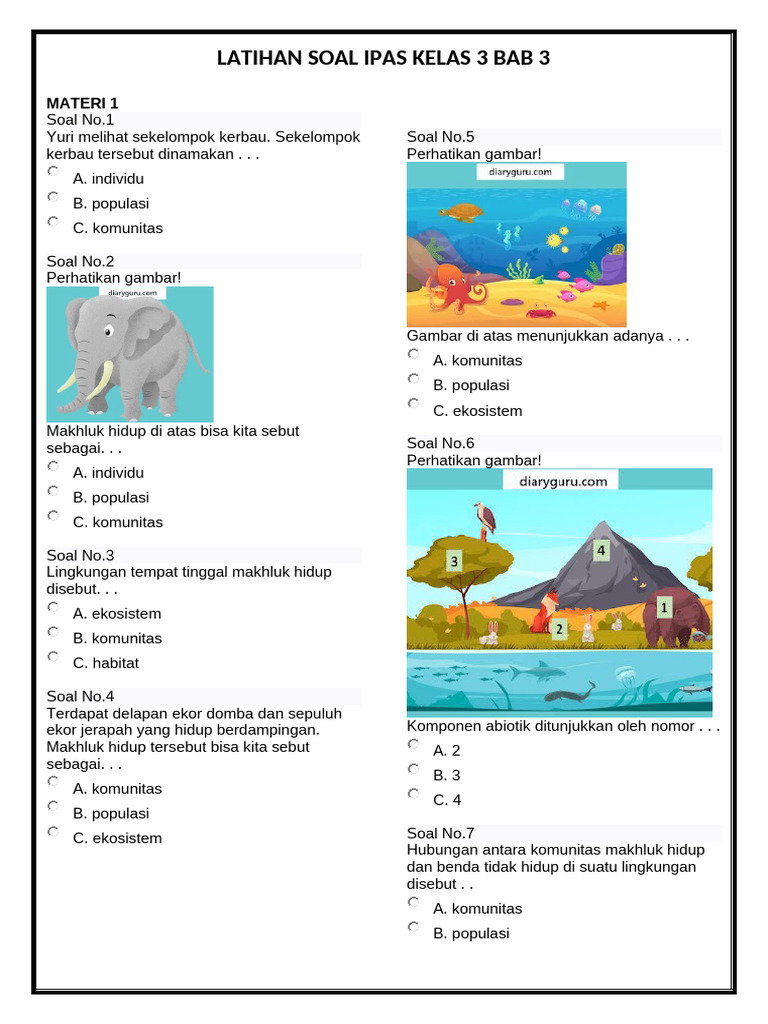 Rahasia Nilai Sempurna Bocoran soal uas kelas 3 ipa semester 2 yang Wajib Tahu