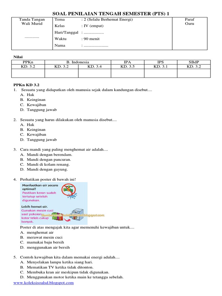 Rahasia Nilai Sempurna dengan Latihan Soal PTS Tema 2 Semester 1 Kelas 4 SD Terbaru Rahasia Nilai Sempurna dengan Latihan Soal PTS Tema 2 Semester 1 Kelas 4 SD Terbaru