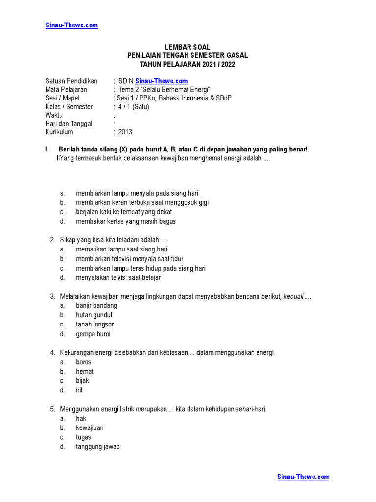 Rahasia Skor Sempurna Lewat Bocoran Soal PTS Tema 2 Kelas 4 Juragan Les Terbaru
