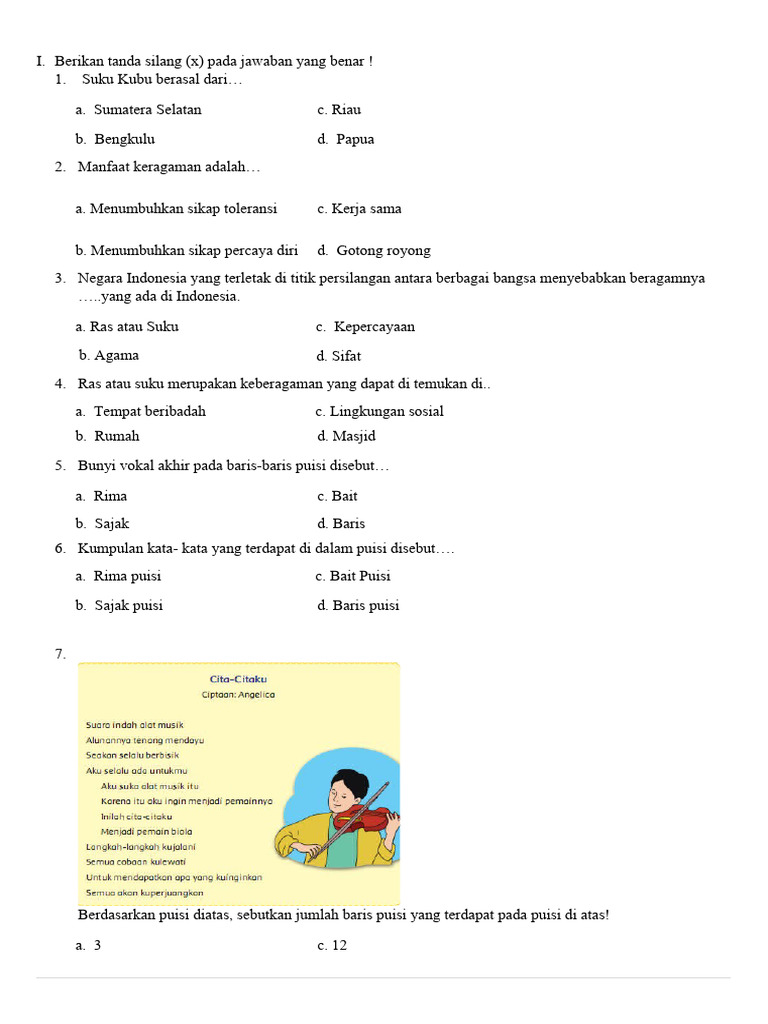 Rahasia Skor Sempurna dengan Latihan soal pts tema 6 kelas 4 revisi 2017 Terbaru