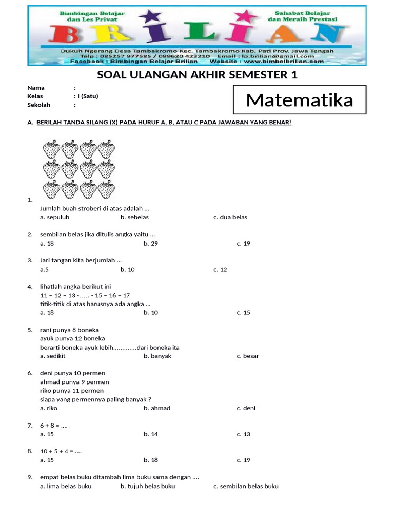 Wajib Tahu Bocoran Soal UAS Kelas 3 Kpdl Semester 2 Agar Nilai Sempurna