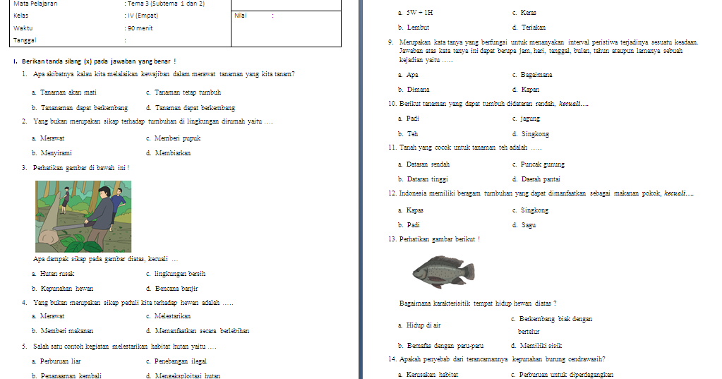 Wajib Tahu Rahasia Bocoran Soal PTS Tema 3 Kelas 4 SD Agar Nilai Langsung Melejit Wajib Tahu Rahasia Bocoran Soal PTS Tema 3 Kelas 4 SD Agar Nilai Langsung Melejit